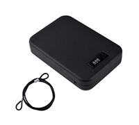 Nuzamas - Caja de seguridad portátil de acero con cerradura de combinación para viajes, coche o uso doméstico