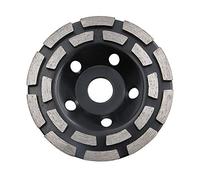 NUZAMAS Disco de 125 mm de doble fila para desbaste de hormigón, pintura epoxi, masilla, eliminación de recubrimientos