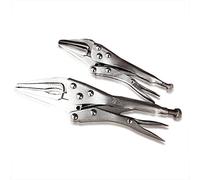 NUZAMAS Juego de 2 alicates de bloqueo con autoajuste y nariz de aguja Juego de abrazaderas de 7 pulgadas y 9 pulgadas