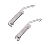 NUZAMAS - Juego de 2 bisagras de soporte para tapa, hasta 40 kg, extra resistente, plegable, bisagra de retención, amortiguador para puerta de armario de cocina, juguetes, caja de herramientas