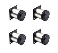 NUZAMAS - Juego de 4 patas ajustables para muebles, 50 x 60 mm, acero inoxidable, patas de soporte para armario, mesa de café, soporte para sofá, patas de soporte de baño