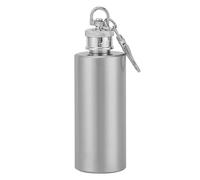 NUZAMAS Petaca de whisky de 2 onzas como llavero, mini petaca portátil de acero inoxidable, recipiente de bolsillo con llavero para beber licor, botella de cadera, cubo de vino para hombres