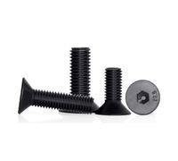 NUZBCPETR Tornillos, Tornillos de Cabeza Plana avellanada con Cabeza Hexagonal de Acero(M7 1.0 x 25mm)