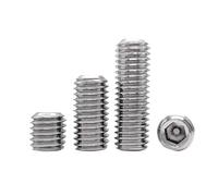 NUZBCPETR Tornillos, Tornillos prisioneros de Punta ahuecada con Cabeza Hexagonal de Acero Inoxidable con Rosca Fina(M7 x 1.0 x 8mm)