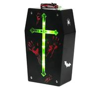 Nuziku Sensor de sonido de Halloween, luces LED espeluznantes, decoraciones activadas por movimiento, accesorios de miedo para decoración de fiesta de Halloween