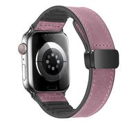 NUZIXINXW Correa de cuero de silicona para correa de reloj 49 mm, 44 mm, 45 mm, 42 mm, 40 mm, accesorios, pulsera para iWatch Ultra Series 9, 8, 7 SE, 6, 5, 4, pasta de frijol, 38 mm, 40 mm, 41 mm