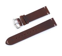 NUZIXINXW Correa de reloj de cuero retro de 18 mm, 19 mm, 20 mm, 21 mm, 22 mm, 24 mm, correa de reloj, correa de cuero, correa de reloj con pasadores de resorte, café, 24 mm