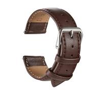 NUZIXINXW Correa de reloj de repuesto Leatherstrap 18 mm 20 mm 22 mm 24 mm accesorios de reloj correa suave para hombres y mujeres, todo marrón, 22 mm