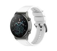 NUZIXINXW Correa de silicona de 22 mm para Huawei Watch GT 2 3 Pro Correas de reloj para Huawei GT2 GT3 GT4 Pro Pulsera de muñeca de 46 mm, blanca, para Huawei GT