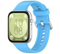 NUZIXINXW Correa de silicona para Huawei Watch Fit 3 Pulsera reemplazable para Huawei Watch Fit 3 Accesorios para cinturón de reloj inteligente, azul cielo, para Huawie Watch Fit 3