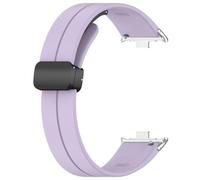 NUZIXINXW Correa de silicona para Redmi Watch 4 Pulsera con hebilla plegable magnética Pulsera de repuesto para Xiaomi Mi Band 8 Pro Band, Púrpura, para Redmi Watch 4