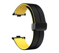 NUZIXINXW Correa de silicona para Xiaomi para Redmi Watch 4 Accesorio de banda de reloj inteligente Pulsera de repuesto para pulsera Mi Band 8 Pro, negro amarillo, para Mi Band 8 Pro