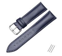 NUZIXINXW Correas de reloj de cuero 12 13 14 15 16 17 18 19 20 21 22 23 24 mm Correa de reloj Correa de muñeca de repuesto para hombres y mujeres, azul, 22 mm