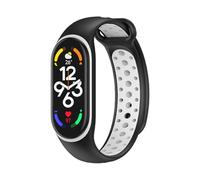 NUZIXINXW Pulsera para Mi Band 7 Correa Deportiva de Silicona para Miband4 para Miband 5 Correa de muñeca Pulsera de Repuesto para Xiaomi Mi Band 3 5 6 4 Correa, Blanco y Negro, para Miband 4