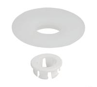 NVARUPC Sello de válvula de descarga de inodoro para ideal Standard SV01967, construcción de silicona para una funcionalidad óptima (negro), blanco