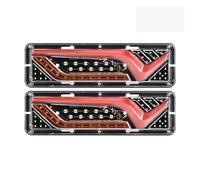 NVBHOF Piloto Trasero Luz Trasera Para Remolque Coche, 2 Uds., 12V-24V, Señal Giro Para Correr, Señal Marcha Atrás, Lámpara Trasera, Piezas Luz Trasera Impermeables Piloto Posterior (Size : 12V)