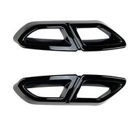 NVCPHGEDEK Alerones Traseros para Coche Alerón De Parachoques Trasero para VW para Passat B8 Variant para Line 2015-2019 Difusor Escape Marco De Salida De Aire Cubierta Decorativa Exterior(Black)