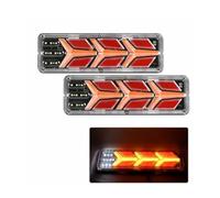 NVCPHGEDEK Luz trasera 2 Luces Traseras De 12/24 V Para Barra De Camión, Remolque, Camioneta Autocaravana UTV Furgoneta Luz De Marcha Atrás Y Señal De Giro Lámpara trasera