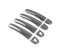 NVCPHGEDEK Manija exterior de puerta de coche Pegatinas decorativas para maNinjas de puertas de coche, accesorios Para Golf 5 MK5,Para Rabbit 2004-2009( Carbon Texture a)
