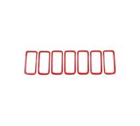 NVCPHGEDEK Parrilla Delantera Cubierta de Rejilla Delantera para Renegade 2022, 2021, 2020 y 2019, con Anillo Decorativo y Accesorios Exteriores Rejillas de Radiador(Red)