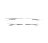 NVCPHGEDEK Parrilla Delantera para Golf 8 MK8 2020 2021 ABS Cromado Parachoques Delantero Rejilla Inferior Pegatina Cubierta de luz antiniebla Accesorios Rejillas de Radiador