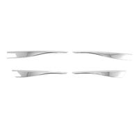 NVCPHGEDEK Parrilla Delantera para Golf 8 para MK8 2020 2021 ABS Cromado Parachoques Delantero Rejilla Inferior Pegatina Cubierta de luz antiniebla Accesorios Rejillas de Radiador