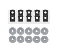 NVDERTA Compatible con la aspiradora Robot Mova E30 Ultra/Trouver E30Ultra. Pieza Principal: Cepillo Lateral, Filtro y paños de Limpieza.(Army Green)