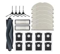 NVDERTA Compatible con Mova S10 / S10Plus Robot Aspirador Accesorios Bolsas Mopa Cepillos Laterales Paños Filtros Repuestos(Light Yellow)