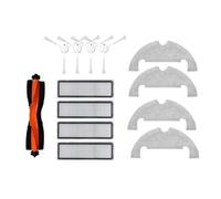 NVDERTA Compatible con Xiaomi Robot Aspirador X10 Piezas Cepillo Lateral Principal Filtro Mopa Paño Bolsa Accesorios de Repuesto(Orange)