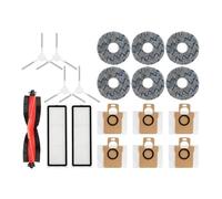 NVDERTA Compatible con Xiaomi Robot Aspirador X10+ X20+ X20 Plus X10 Plus Piezas Accesorios Cepillo Lateral Principal Filtro Mopa Paño Reemplazo(Set A-19PSC)