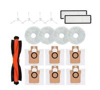 NVDERTA Compatible con Xiaomi Robot Aspirador X20+ / X20 Plus Bolsa Mopa Paño Accesorios Cepillo Lateral Principal Filtro Repuestos(Light Grey)