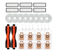 NVDERTA Compatible con Xiaomi Robot Aspirador X20+ / X20 Plus Bolsa Mopa Paño Accesorios Cepillo Lateral Principal Filtro Repuestos(Light Yellow)