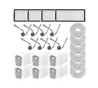 NVDERTA Piezas de Repuesto compatibles con el Robot Aspirador Saros Z70: Cepillo Lateral Principal, Filtro, Bolsa de mopa.(Orange)