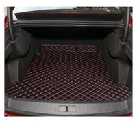 NVETJMUA Alfombrilla Maletero para Peugeot 508 Sedan 2019 2020 2021 2022 2023 2024 2025 Matsas Principales del Baúl De Automóvil Personalizado Protector Cubre Maletero(Black Red)