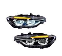 NVETJMUA Coche Faros Delanteros Conjunto Faros Halógenos Xenón Para F30 F35 320i 328i 335i Serie 3 2013-2018 Delantero Conjunto(Halógeno)