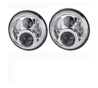 NVETJMUA Coche Faros Delanteros Faros LED Redondos 7 Pulgadas Para Land Para Rover Para Defender 90 110 Delantero Conjunto(Headlight Style S)