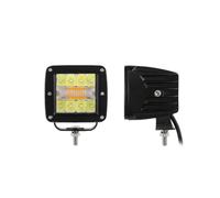 NVETJMUA Coche Faros Delanteros Luz Trabajo LED Cuadrada 3 Pulgadas Y 72 W Doble Color 6 Modos Iluminación Lámpara Conducción Para Camioneta Todoterreno Delantero Conjunto