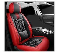NVETJMUA Fundas Cuero para Asientos Delanteros Y Traseros para Chevrolet, para Cruze, para Captiva, para Cobalt para Onix Fundas para Asientos(Black Red Front)