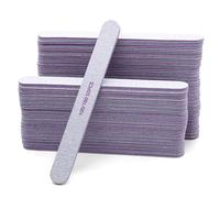 NVGFTG 50 limas de uñas 100/180, limas de uñas para uñas de gel, limas de uñas de doble cara, juego de limas de uñas, forma recta, desechables, para salón de uñas, hogar