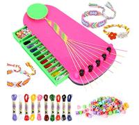 NVGVUP Kit para Hacer Pulseras Niñas, Kit Fabricación Pulsera Amistad para Niña 6 a 12 Años, DIY Friendship Bracelet Kit, DIY Manualidades Kits Cumpleaños Juguetes para Niñas