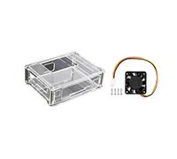 NVIDIA Jetson Nano Case (A) Acrylic Clear Case and Dedicated Cooling Fan Silent Working for NVIDIA Jetson Nano Developer Kit 3PIN Reverse-Proof Connector 5V Voltage