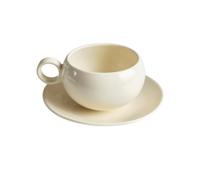 nviusdSJ Tazas de café, Pareja hombres y mujeres taza desayuno leche oficina de té platillo conjunto café(White)
