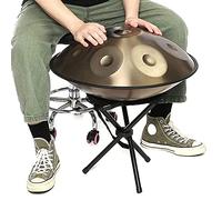 NVIVN Tambor De Mano De Acero De 22 Pulgadas, Instrumento De Tambor Manual, Alto Nivel De Calidad, Alto Nivel De Calidad, Produce Una Resonancia Agradable