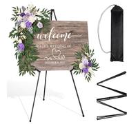 NVIYAM 169cm Caballete Plegable, Caballete de Pintura Regulable, Caballete de Dibujo, Trípode Caballete Pintura, Cavalete para Pintar, Boda, Presentaciones, Carteles, Exhibiciones de Arte