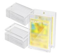 NVIYAM 16PCS Magnetic Card Holder 35PT, Funda para Cartas Magic, Fundas Magnéticas Tarjetero Protección UV Transparentes, Cartas Coleccionables Marco, Funda Cartas, para Magic, Deportes, MTG
