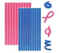 NVIYAM 20 Piezas Rulos para el Pelo Varillas Twist Flex Rodillos Rizador Pelo Sin Calor Rodillos Flexibles para el Cabello Rodillo de Espuma Rizadores para el Cabello Rizador Pelo Sin Calor Sin Daños