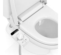 NVIYAM Bidet para WC, Bidé Accesorio para Inodoro, Bidet para WC con Doble Boquilla Retráctiles, Bidet para Inodoro No Eléctrico, Presión Ajustable Agua Fría, Fácil Instalación