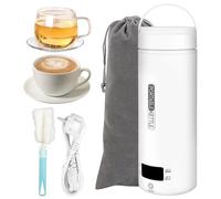 NVIYAM Hervidor Agua Electrico Pequeño, 500ML, 4-Temperaturas Pequeño Hervidor De Agua Portátil, 3 en 1 Hervidor de Agua Caliente de Viaje, para Café Hacer Leche Té