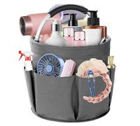 NVIYAM Organizador de productos de limpieza, bolsa de limpieza plegable, almacenamiento de productos de limpieza con asa y 6 bolsillos, cesta de limpieza portátil, bolsa de limpieza para interiores