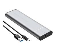 NVME - Carcasa de disco sólido con carcasa de aluminio de transferencia rápida de 10 Gbps, gestión térmica eficiente